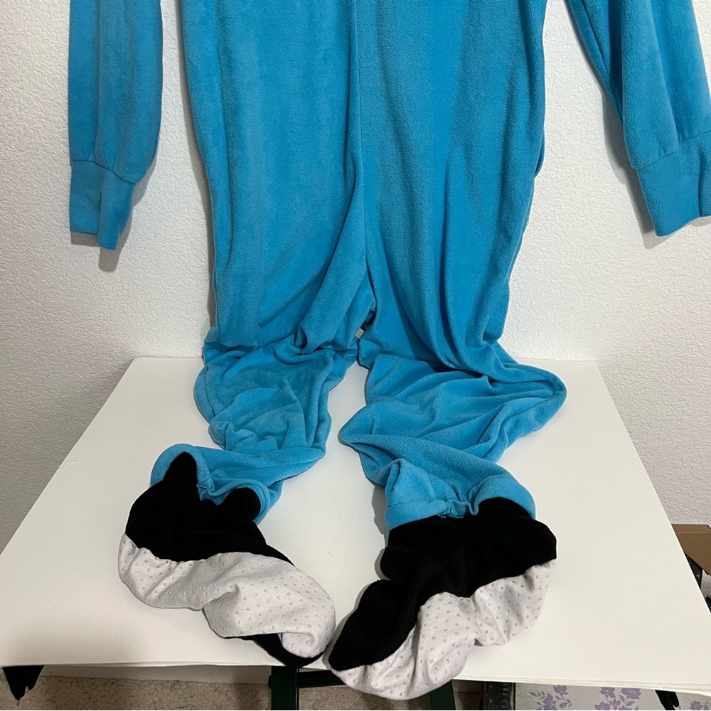 Adventure Time Finn the Human Cartoon Network Fleece Onesie Costume Unisex 2XL - Picture 12 of 16